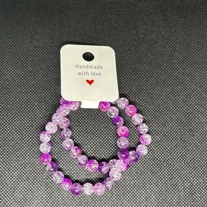 Pink & Purple Bracelet Set